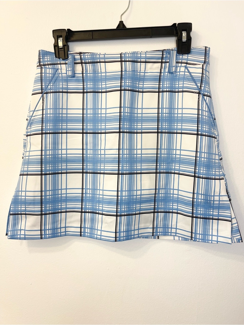 IZOD XG Blue and White Plaid Athletic Golf Skort Size 2 Waist 15”